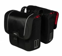 Basil Doppelpacktasche Sport Design Schwarz
