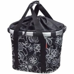 KLICKfix Bikebasket Fleur Black - Rixen & Kaul