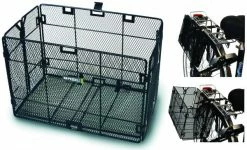 BASIL Korb Rad-Klapp Schwarz - Klappbar - Seitlich