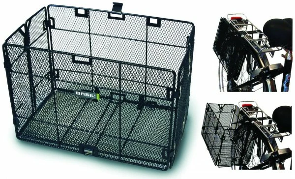 BASIL Korb Rad-Klapp Schwarz - Klappbar - Seitlich 1 BASIL Korb Rad-Klapp Schwarz - Klappbar - Seitlich